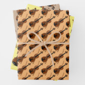 Violins muzikaal ontwerp inpakpapier vel (In situ)