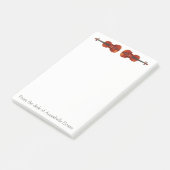 Violins personaliseren post-it® notes (Schuin)