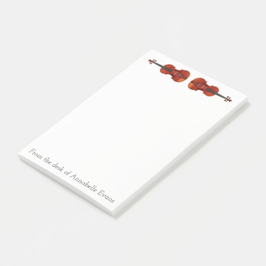 Violins personaliseren post-it® notes (Schuin)