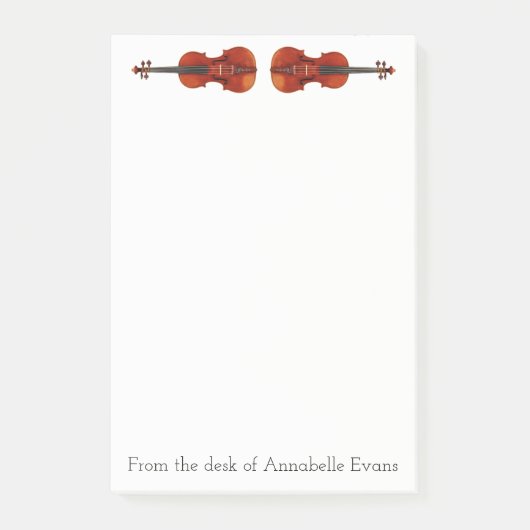 Violins personaliseren post-it® notes (Voorkant)