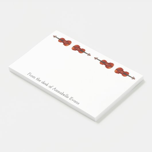 Violins personaliseren post-it® notes (Schuin)