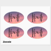 Violins Verboden ovaal Sticker (Vel)