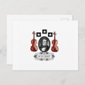 VIOLINS VOOR SCHUBERT BRIEFKAART (Voorkant / Achterkant)
