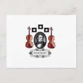VIOLINS VOOR SCHUBERT BRIEFKAART (Voorkant)