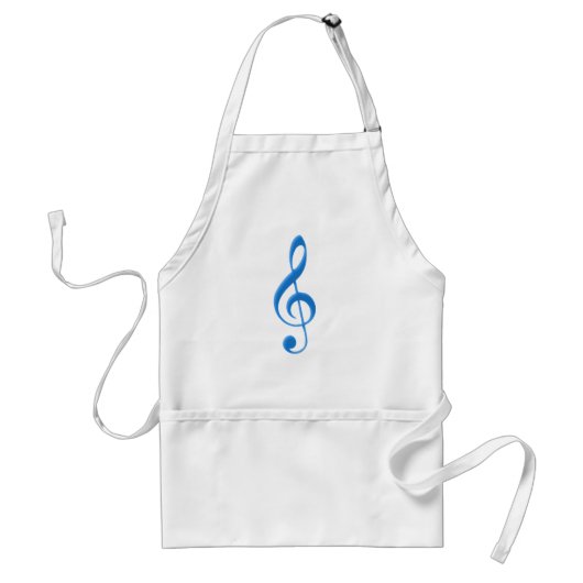Violinschlüssel violin clef standaard schort (Voorkant)