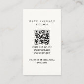 Violist  Bloemenviool Muzikant Docent Visitekaartje (Achterkant)