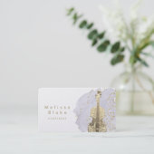 · Violist Blue waterverf Visitekaartje (Staand voorkant)