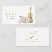 violist boho pampas gras visitekaartje (Voorkant / Achterkant)