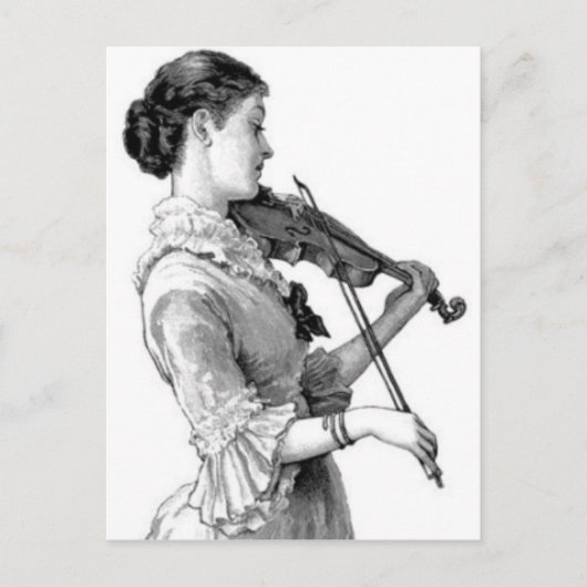 -violist briefkaart (Voorkant)