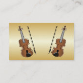 Violist goudkleurig visitekaartje (Achterkant)