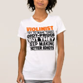 Violist Ik probeer dingen grappig te maken, zeggen T-shirt (Voorkant)