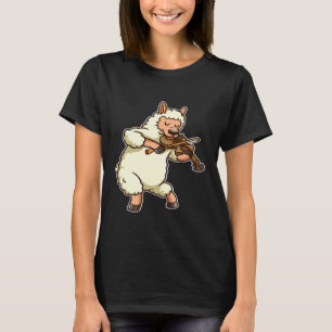 Violist Llama Viool Viola Player Muziekliefhebber T-shirt