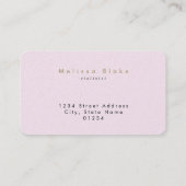 violist pink bow visitekaartje (Achterkant)