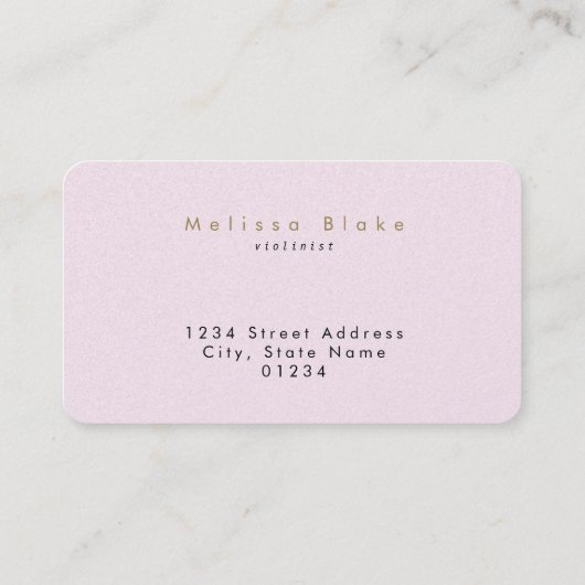 violist pink bow visitekaartje (Achterkant)