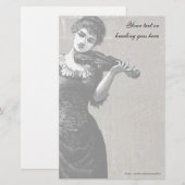 violist stationery briefpapier (Voorkant / Achterkant)