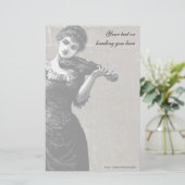 violist stationery briefpapier (Staand voorkant)