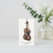 Violist  vioolmusicus docent visitekaartje (Staand voorkant)