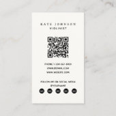 Violist  vioolmusicus docent visitekaartje (Achterkant)