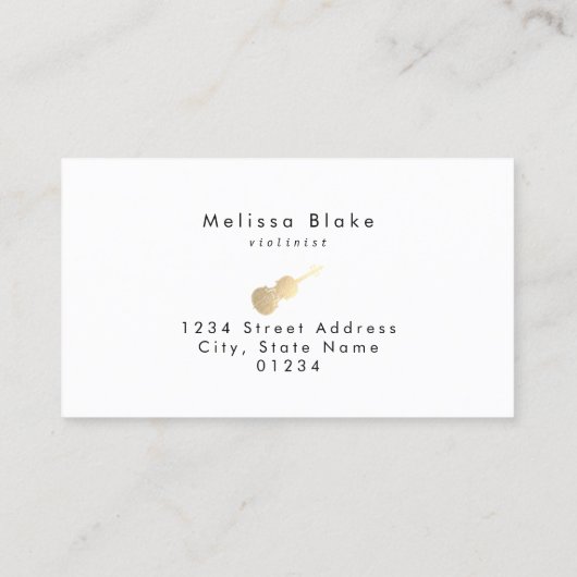 violist visitekaartje (Achterkant)