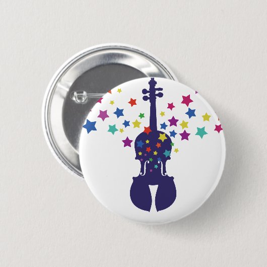 Violn Star Canvas tas, Sleutelhanger of Button (Voorkant /achterkant)