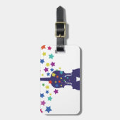 Violn Star Canvas tas, Sleutelhanger of Button Bagagelabel (Voorkant verticaal)