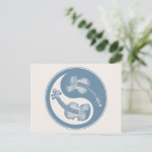 Violyin-Yang Briefkaart (Staand voorkant)