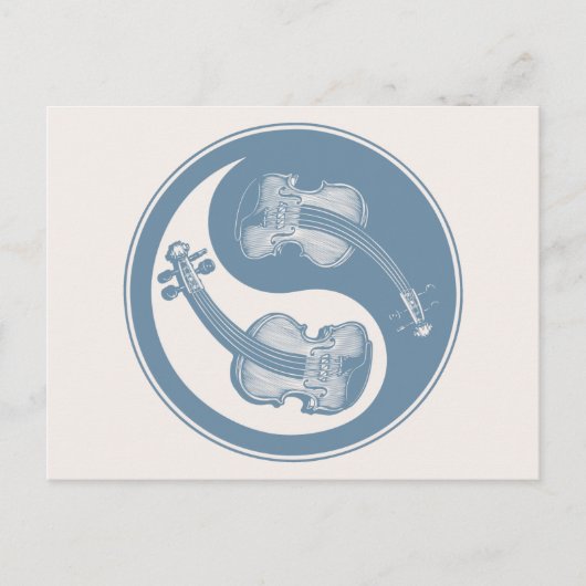 Violyin-Yang Briefkaart (Voorkant)