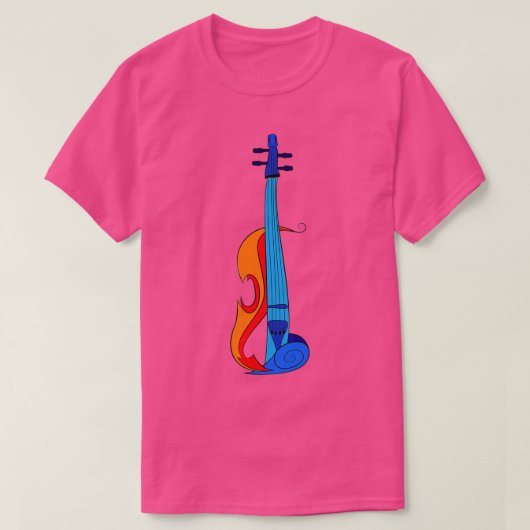Vionitum violine speler t-shirt (Design voorkant)