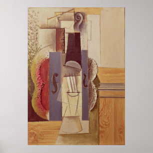 Viool aan de muur - Picasso (1913) Poster