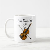 Viool Aangepaste Mok Violist Musician Gift (Links)