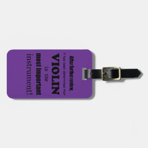 Viool Belangrijkste Instrument Bagagelabel