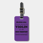 Viool Belangrijkste Instrument Bagagelabel (Voorkant verticaal)