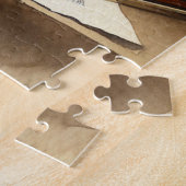 Viool, Bladmuziek en een Vaas van Bloemen Legpuzzel (Zijkant)