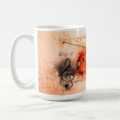 Viool Bladmuziek Mok 15 oz (Links)