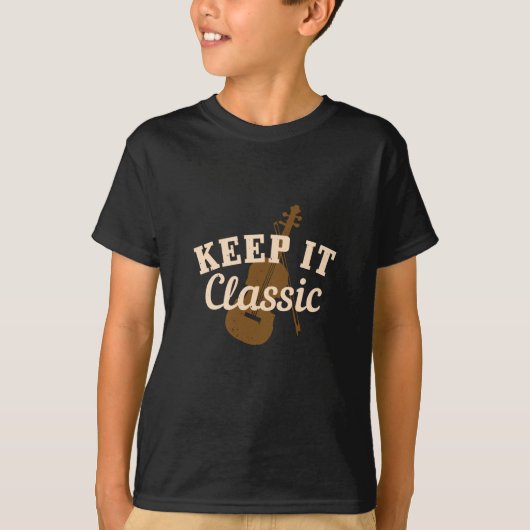 Viool - Blijf Klassiek T-shirt (Voorkant)