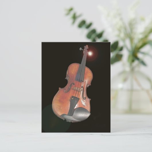 viool briefkaart (Staand voorkant)