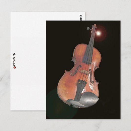 viool briefkaart (Voorkant / Achterkant)