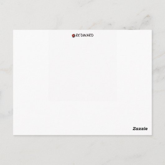 viool briefkaart (Achterkant)