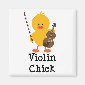Viool Chick Magnet (Voorkant)