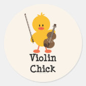 Viool Chick Stickers (Voorkant)