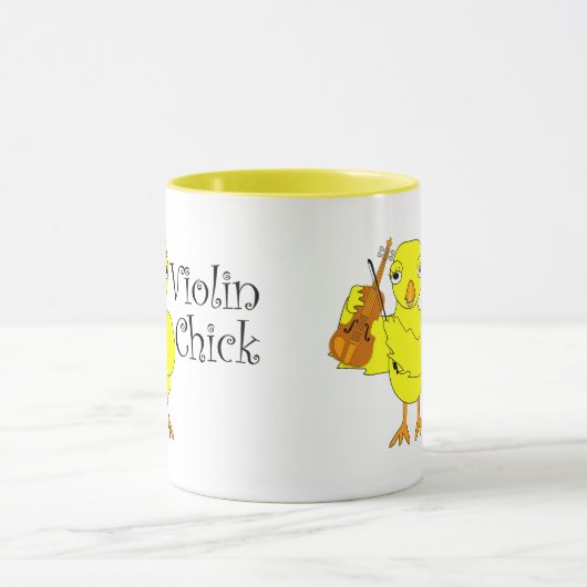 Viool Chick Tekst Mok (Midden)