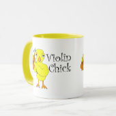 Viool Chick Tekst Mok (Voorkant links)