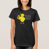 Viool Chick Tekst T-shirt (Voorkant)