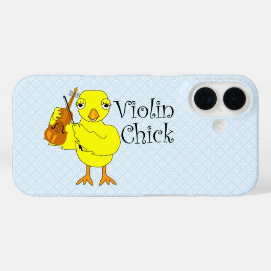 Viool ChickText Case-Mate iPhone Case (Achterkant (horizontaal))