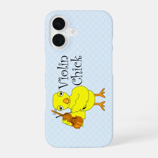 Viool ChickText iPhone 16 Hoesje (Achterkant)