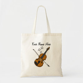 Viool Custom Violinist Muzikant Gift Tote Bag