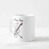 Viool Custom Wedding Mok Violinist Musician Gift (Voorkant links)