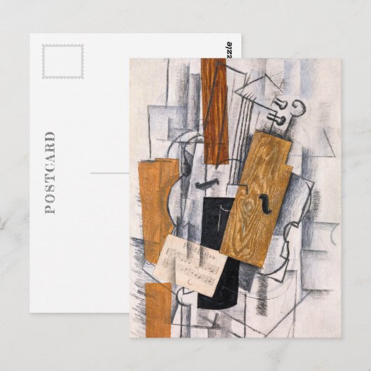 Viool en Bladmuziek | Georges Braque | Briefkaart (Voorkant / Achterkant)