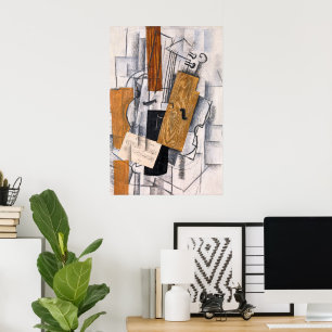 Viool en Bladmuziek Georges Braque Poster