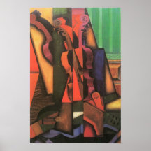 Viool en gitaar door Juan Gris, Vintage Cubisme Ku
